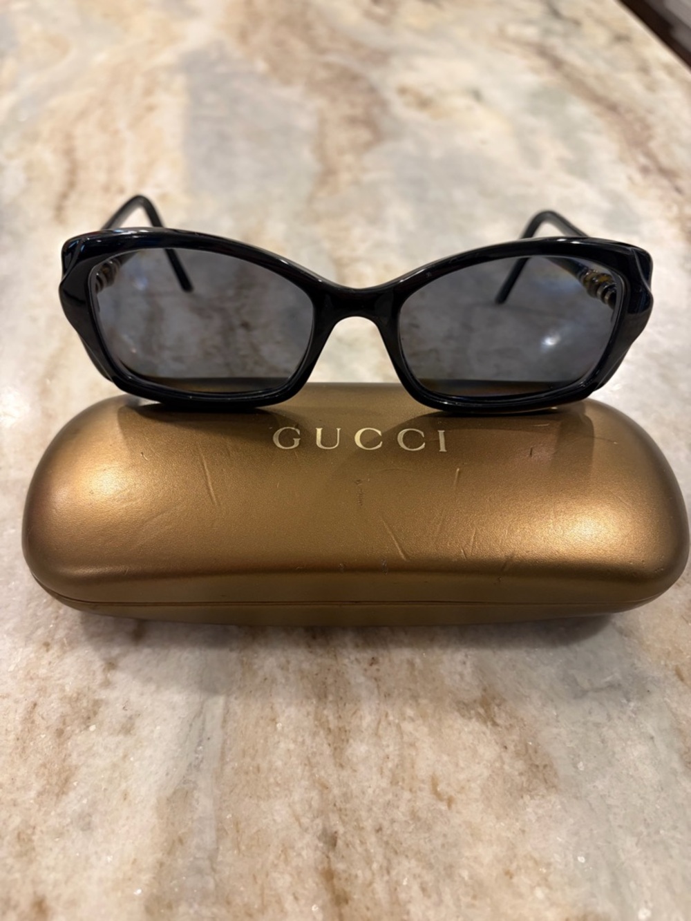Vintage Gucci Black Cat-Eye Sunglasses Frame, model GG 3194/S
